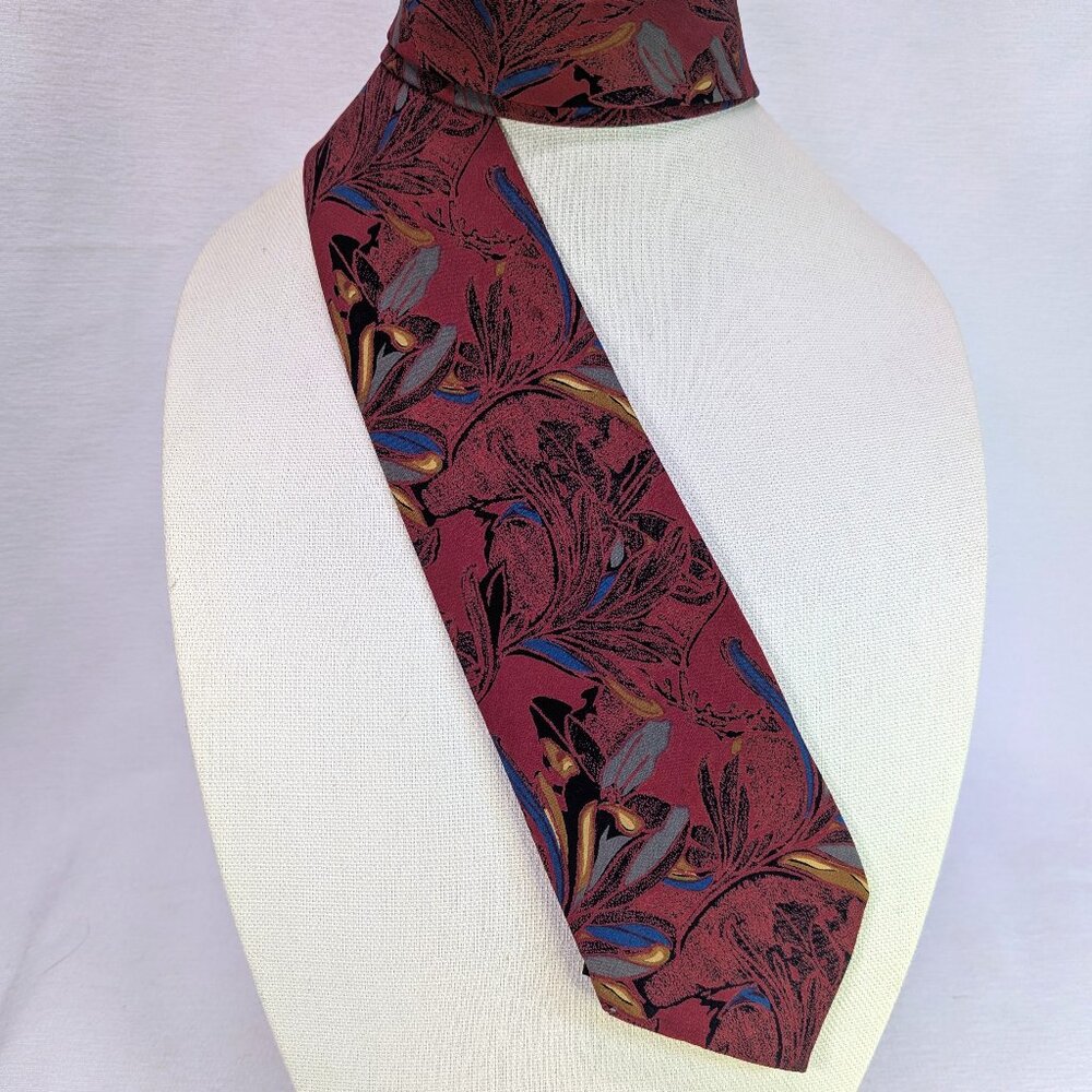 Lorenzo 1964 Men's Neck Tie Multicolor 100% Silk